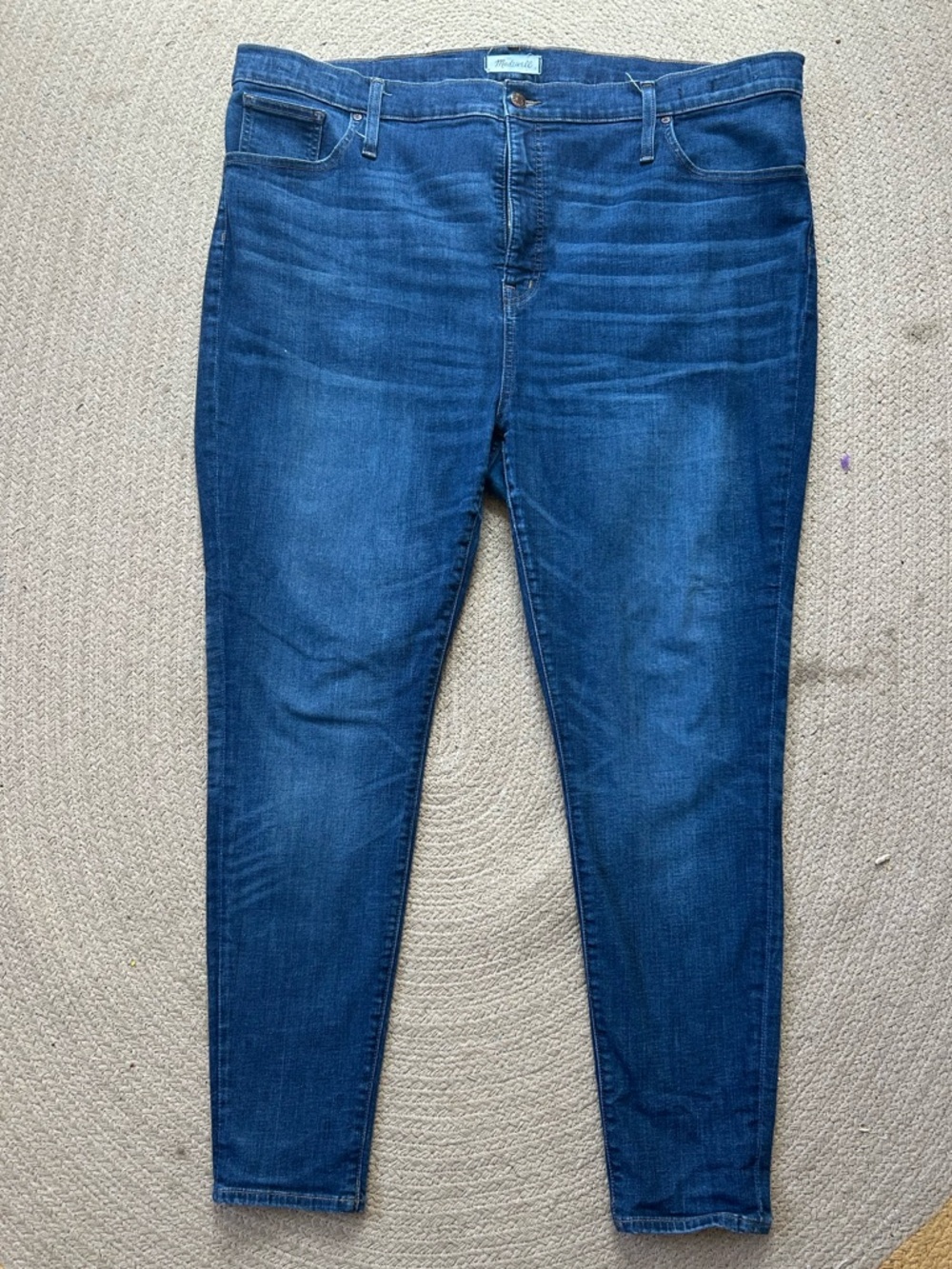 Madewell Plus Size 10” High Rise Dark Blue Women’s Skinny Jeans